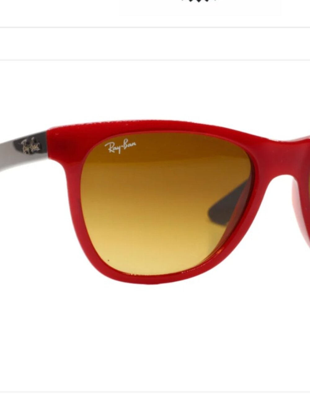 Ray-Ban Red/Gray Sunglasses Highstreet RB4184 6044/85